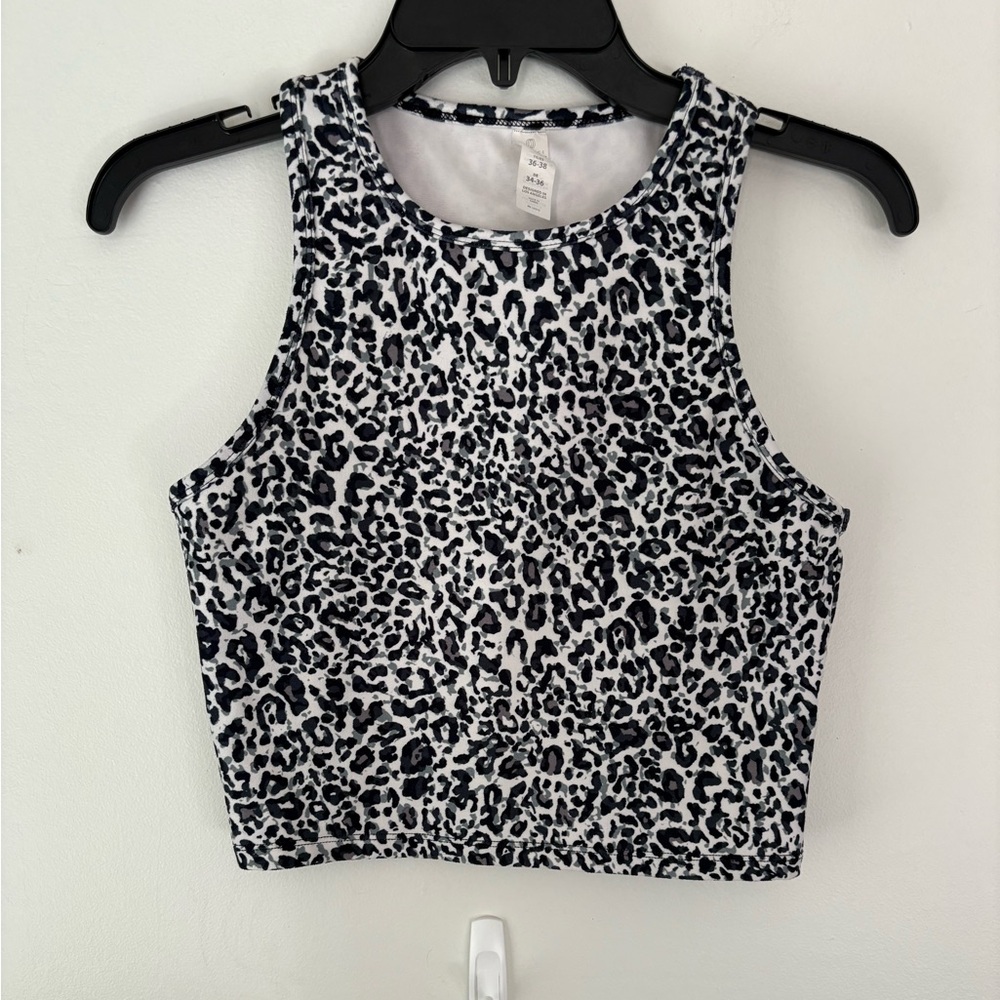 Balance Collection Multicolored Sleeveless Crop Tank Top Size small